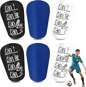 3 pairs mini shin guards soccer 3 93x2 36 inch extra small miniature soccer shin pads black white blue