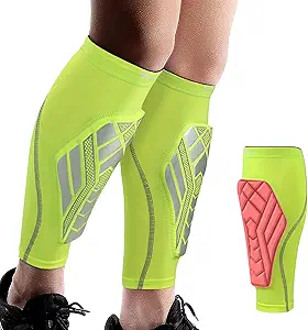 seektop soccer shin guards pads for kids youth adult shin guard sleeves for boys girls calf compression