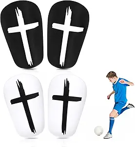2 pairs mini soccer shin guards 3 15x1 97 inch black and white cross shin guards extra mini shin pads