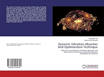 dynamic vibration absorber and optimization technique effective use of dynamic vibration absorber and