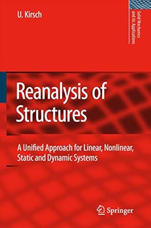 reanalysis of structures a unified approach for linear nonlinear static and dynamic systems 1st edition uri