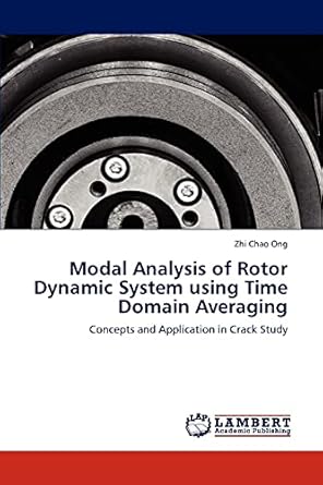 modal analysis of rotor dynamic system using time domain averaging concepts and application in crack study