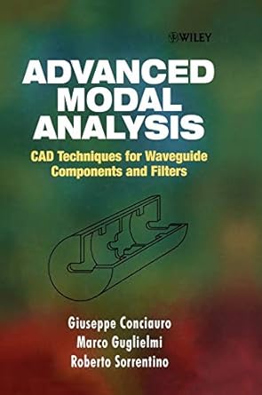 advanced modal analysis 1st edition giuseppe conciauro ,marco guglielmi ,roberto sorrentino 0471970697,