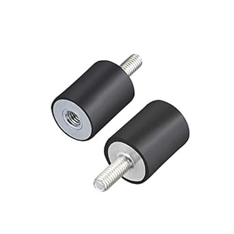 uxcell m6 male female rubber mounts vibration isolators shock absorber 20mm x 25mm 8pcs 1st edition uxcell