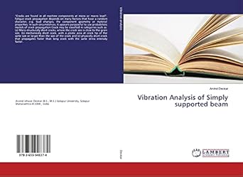 vibration analysis of simply supported beam 1st edition arvind deokar 3659948373, 978-3659948374