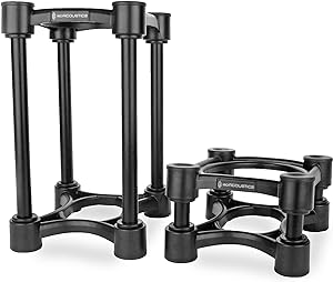 isoacoustics iso stand series speaker isolation stands with height and tilt adjustment iso 130 pair 1st