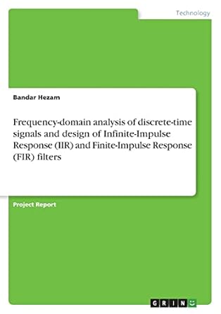 frequency domain analysis of discrete time signals and design of infinite impulse response and finite impulse