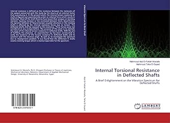 internal torsional resistance in deflected shafts a brief enlightenment on the vibration spectrum for
