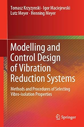 modelling and control design of vibration reduction systems methods and procedures of selecting vibro