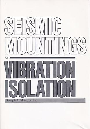 seismic mountings for vibration isolation ex-libris plate to inside front cover, o/wise very joseph a
