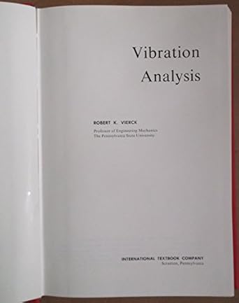 vibration analysis 1st edition robert vierck b000i6dup8