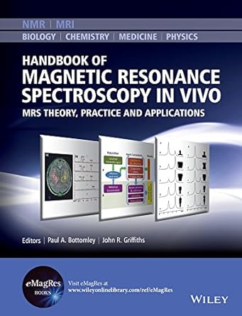handbook of magnetic resonance spectroscopy in vivo mrs theory practice and applications 1st edition paul a