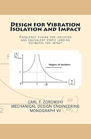 design for vibration isolation and impact 1st edition carl f zorowski 1976298717, 978-1976298714