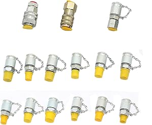 xzt 15 pack hydraulic pressure tester coupling kit hydraulic repair tools parts for excavator construction