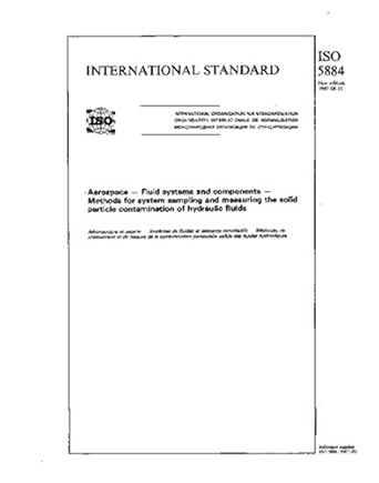 iso 5884 1987 aerospace fluid systems and components methods for system sampling and measuring the solid