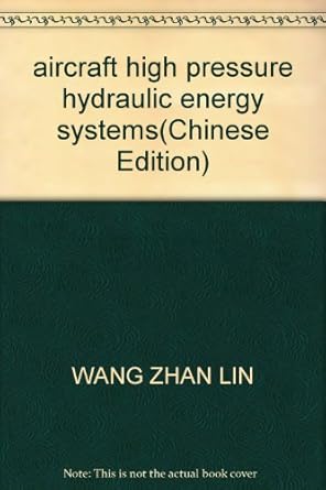 aircraft high pressure hydraulic energy systems 1st edition wang zhan lin 7810775634, 978-7810775632