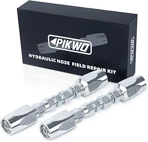 2 pack hydraulic hose field repair kit 3/8 inner diameter reusable 1st edition pikwo b0d1x4352y
