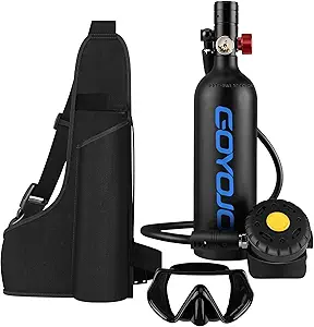 1l mini scuba tank with mask dot certified portable diving air tank 3000 psi max pressure 10 15 minute