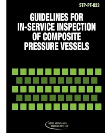 asme stp pt 023 2009 guidelines for in service inspection of composite pressure vessels 1st edition the