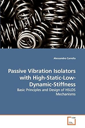 passive vibration isolators with high static low dynamic stiffness basic principles and design of hslds