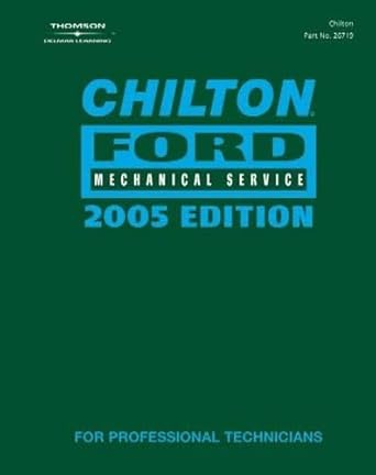 chilton 2005 ford mechanical service manual 1st edition chilton 1401867197, 978-1401867195