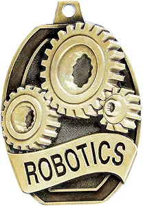 crown awards bulk robotics medals 2 and 5 per pack great for education scholastic academic engineering