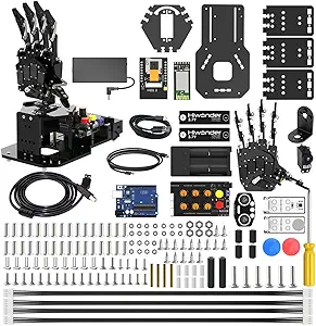 robot hand with arduino uno open source ai bionic robotic hand five fingers solely movement mechanical arm