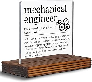 funny mechanical engineer clear desk decorative sign work anniversary appreciation gift for engineers