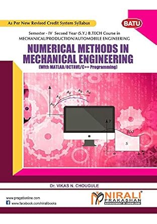 numerical methods in mechanical engiineering 1st edition dr vikas n chougule b08182gygl