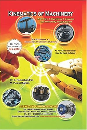 kinematics of machinery 2nd edition ramachandran s ,purusothaman m b01n6p33yt