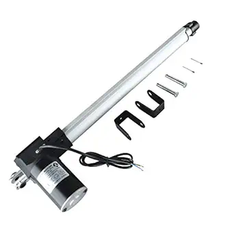 dc 12v 16 inch stroke linear actuator with mounting bracket 400mm 6000n/1320lb maximum load for recliner tv