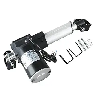 dc 12v 4 inch stroke linear actuator with mounting bracket 100mm 6000n/1320lb maximum load for recliner tv