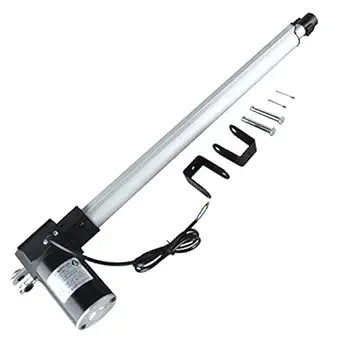 dc 12v 18 inch stroke linear actuator with mounting bracket 450mm 6000n/1320lb maximum load for recliner tv