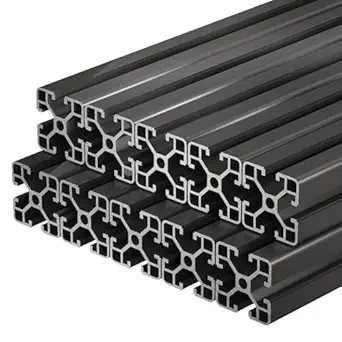 10pcs t slot 4040 aluminum extrusion 19 6 inch european standard anodized linear rail for diy 3d printer and