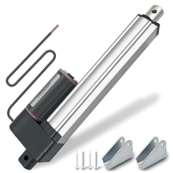 uygalaxy linear actuator 6 inch stroke with mounting bracket dc12v 900n ip65 waterproof 12mm/s quiet low