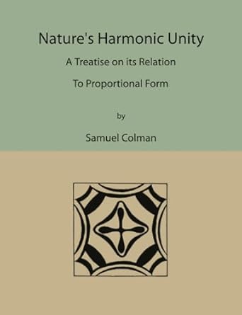 natures harmonic unity 1st edition samuel colman 1578987911, 978-1578987917
