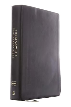 nkjv maxwell leadership bible   compact leathersoft black comfort print holy bible new king james version