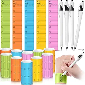 200 pcs paper reminder bracelet wearable notepad wristband with ballpoint pen 9 5 x 1 8 in disposable