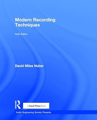 modern recording techniques 1st edition david miles huber ,robert runstein 113820367x, 978-1138203679