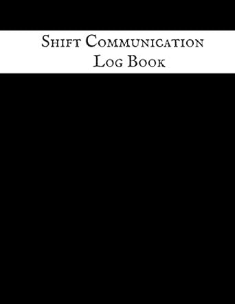 shift communication log book work shift management logbook daily staff communication record note pad shift