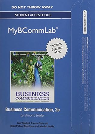 business coummication mybcommlab with pearson etext access code polishing your professional presence student