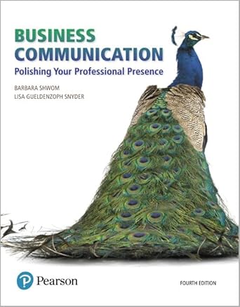 business communication polishing your professional presence revel 4th edition barbara shwom ,lisa snyder