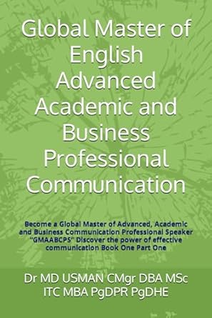 global master of english advanced academic and business professional communication become a global master of