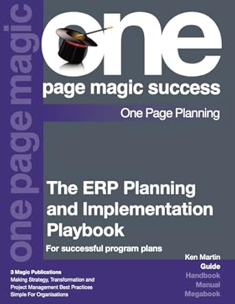 the erp planning and implementation playbook 1st edition ken martin b08pct9qnw