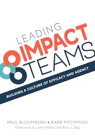 leading impact teams building a culture of efficacy and agency 1st edition paul bloomberg ,barb pitchford