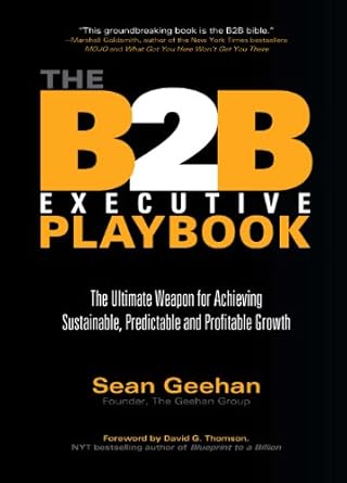 b2b executive playbook the ultimate weapon for achieving sustainable predictable and profitable growth