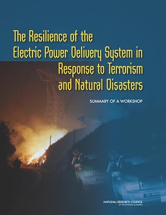 the resilience of the electric power delivery system in response to terrorism and natural disasters summary