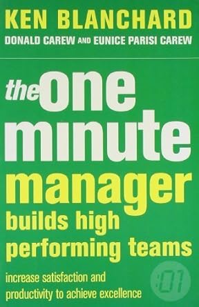 the one minute manager builds high performing teams 1st edition  0007853084, 978-0007853083