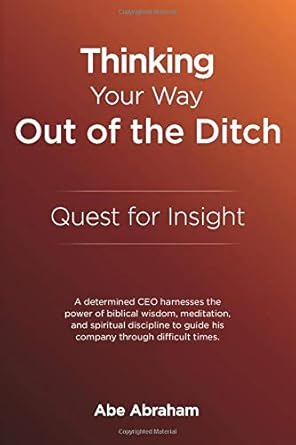 thinking your way out of the ditch quest for insight 1st edition abe abraham 0986202401, 978-0986202407