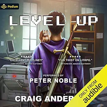 level up one up series book 1 1st edition craig anderson ,peter noble ,podium audio b07ybhnshw